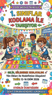 1. sınıflar Kodlamayla Tanışıyor